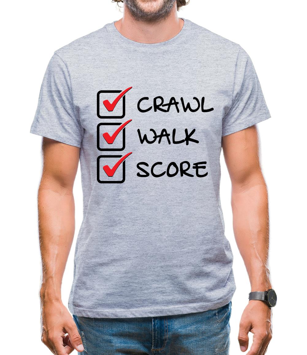 Crawl Walk Score Mens T-Shirt