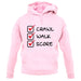 Crawl Walk Score unisex hoodie