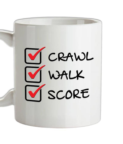 Crawl Walk Score Ceramic Mug