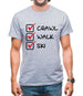 Crawl Walk Ski Mens T-Shirt