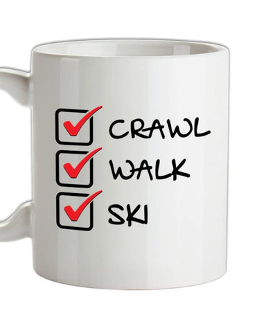 Crawl Walk Ski Ceramic Mug