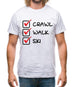 Crawl Walk Ski Mens T-Shirt