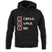 Crawl Walk Ski unisex hoodie