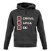 Crawl Walk Ski unisex hoodie