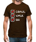 Crawl Walk Ski Mens T-Shirt