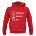 Crawl Walk Ski unisex hoodie