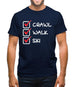 Crawl Walk Ski Mens T-Shirt