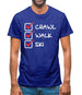 Crawl Walk Ski Mens T-Shirt