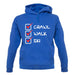 Crawl Walk Ski unisex hoodie