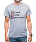 Crawl Walk Snowboard Mens T-Shirt