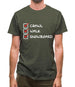 Crawl Walk Snowboard Mens T-Shirt