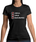 Crawl Walk Snowboard Womens T-Shirt