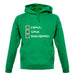 Crawl Walk Snowboard unisex hoodie