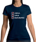 Crawl Walk Snowboard Womens T-Shirt