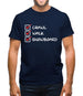 Crawl Walk Snowboard Mens T-Shirt