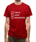 Crawl Walk Snowboard Mens T-Shirt