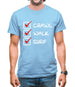 Crawl Walk Surf Mens T-Shirt