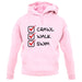 Crawl Walk Swim unisex hoodie