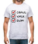 Crawl Walk Swim Mens T-Shirt