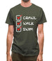 Crawl Walk Swim Mens T-Shirt