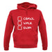 Crawl Walk Swim unisex hoodie