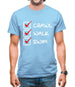 Crawl Walk Swim Mens T-Shirt