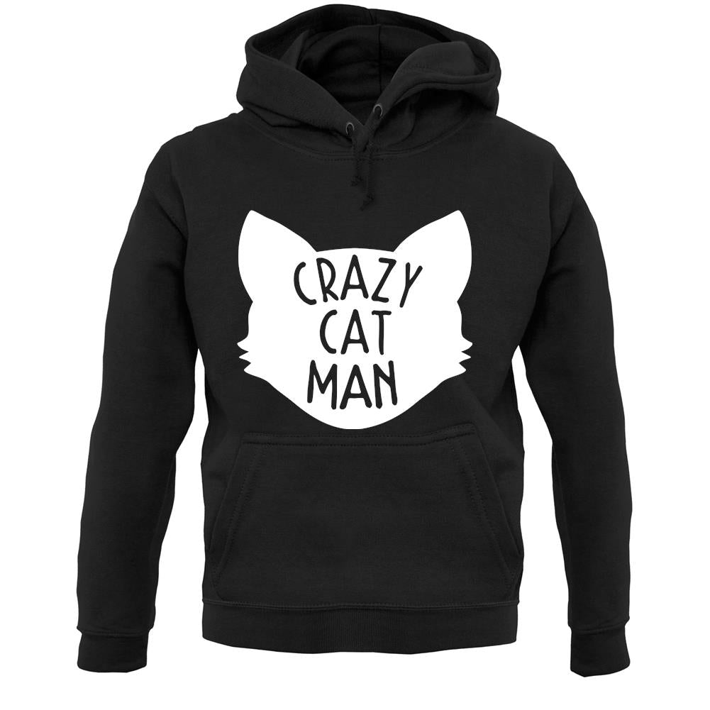 Crazy Cat Man Unisex Hoodie