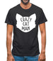 Crazy Cat Man Mens T-Shirt