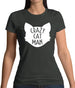 Crazy Cat Man Womens T-Shirt