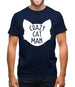 Crazy Cat Man Mens T-Shirt