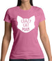 Crazy Cat Man Womens T-Shirt