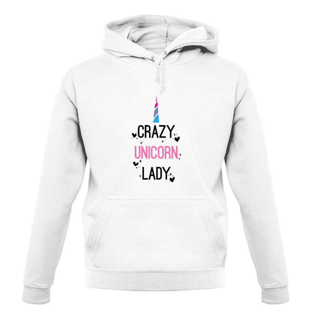 Crazy Unicorn Lady unisex hoodie