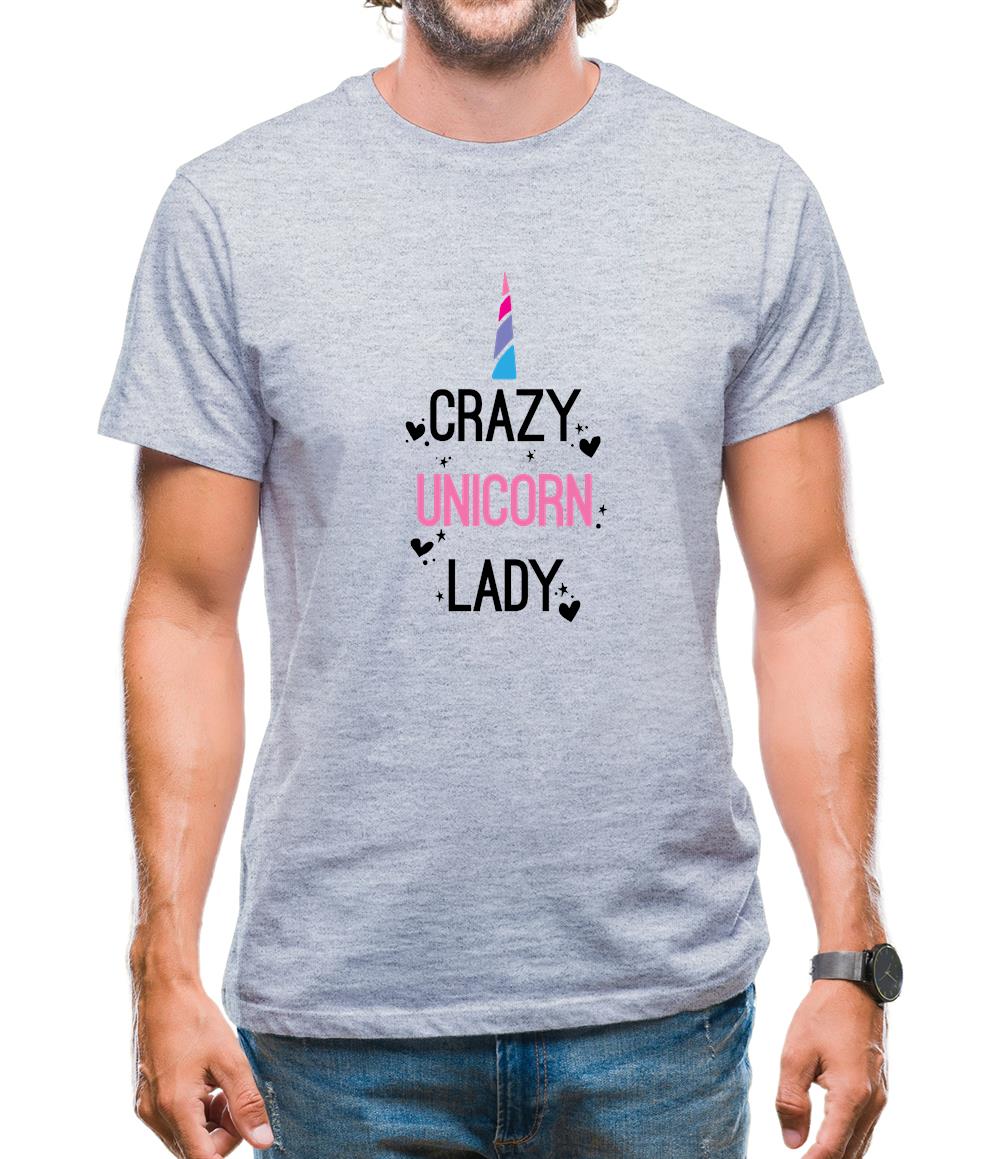 Crazy Unicorn Lady Mens T-Shirt