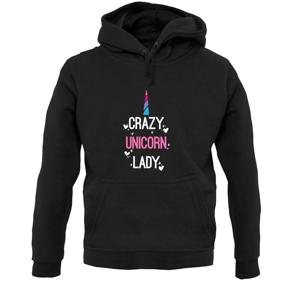 Crazy Unicorn Lady Unisex Hoodie