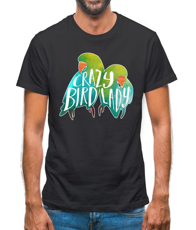 Crazy Bird Lady Mens T-Shirt