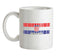 Croatia Barcode Style Flag Ceramic Mug