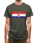 Croatia Grunge Style Flag Mens T-Shirt