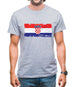 Croatia Grunge Style Flag Mens T-Shirt