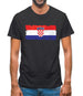 Croatia Grunge Style Flag Mens T-Shirt