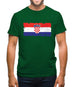 Croatia Grunge Style Flag Mens T-Shirt