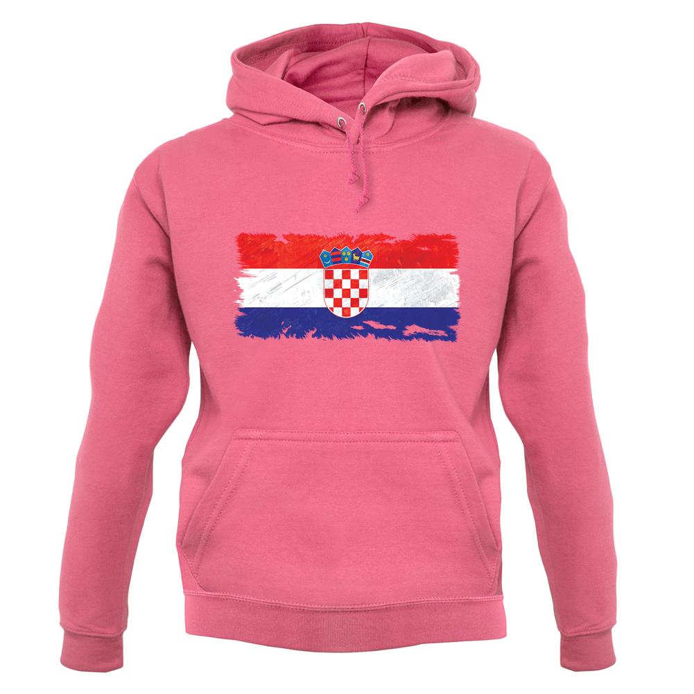 Croatia Grunge Style Flag unisex hoodie