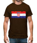 Croatia Grunge Style Flag Mens T-Shirt