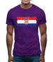 Croatia Grunge Style Flag Mens T-Shirt