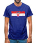 Croatia Grunge Style Flag Mens T-Shirt