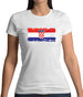 Croatia Grunge Style Flag Womens T-Shirt