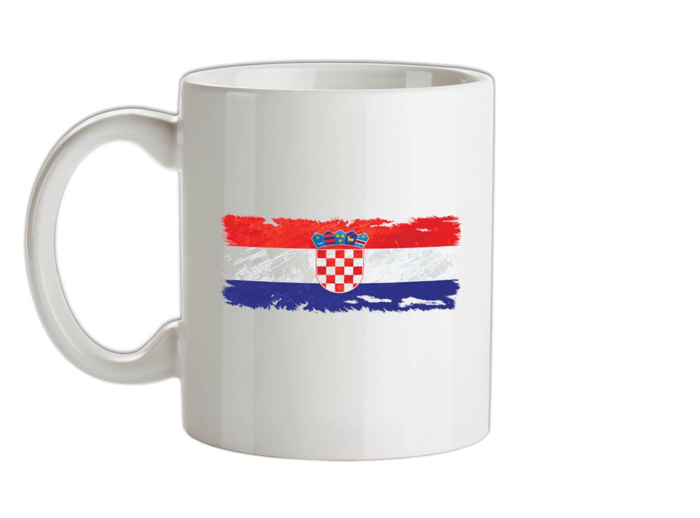 Croatia Grunge Style Flag Ceramic Mug