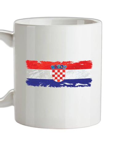Croatia Grunge Style Flag Ceramic Mug