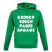 Crouch Touch Pause Engage unisex hoodie