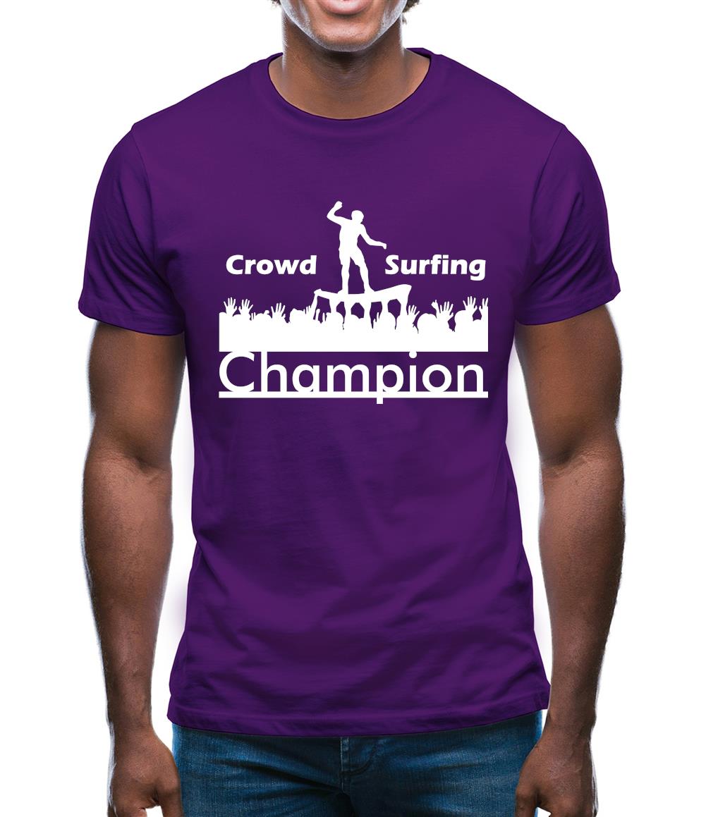 Crowd Surfing Champion Mens T-Shirt