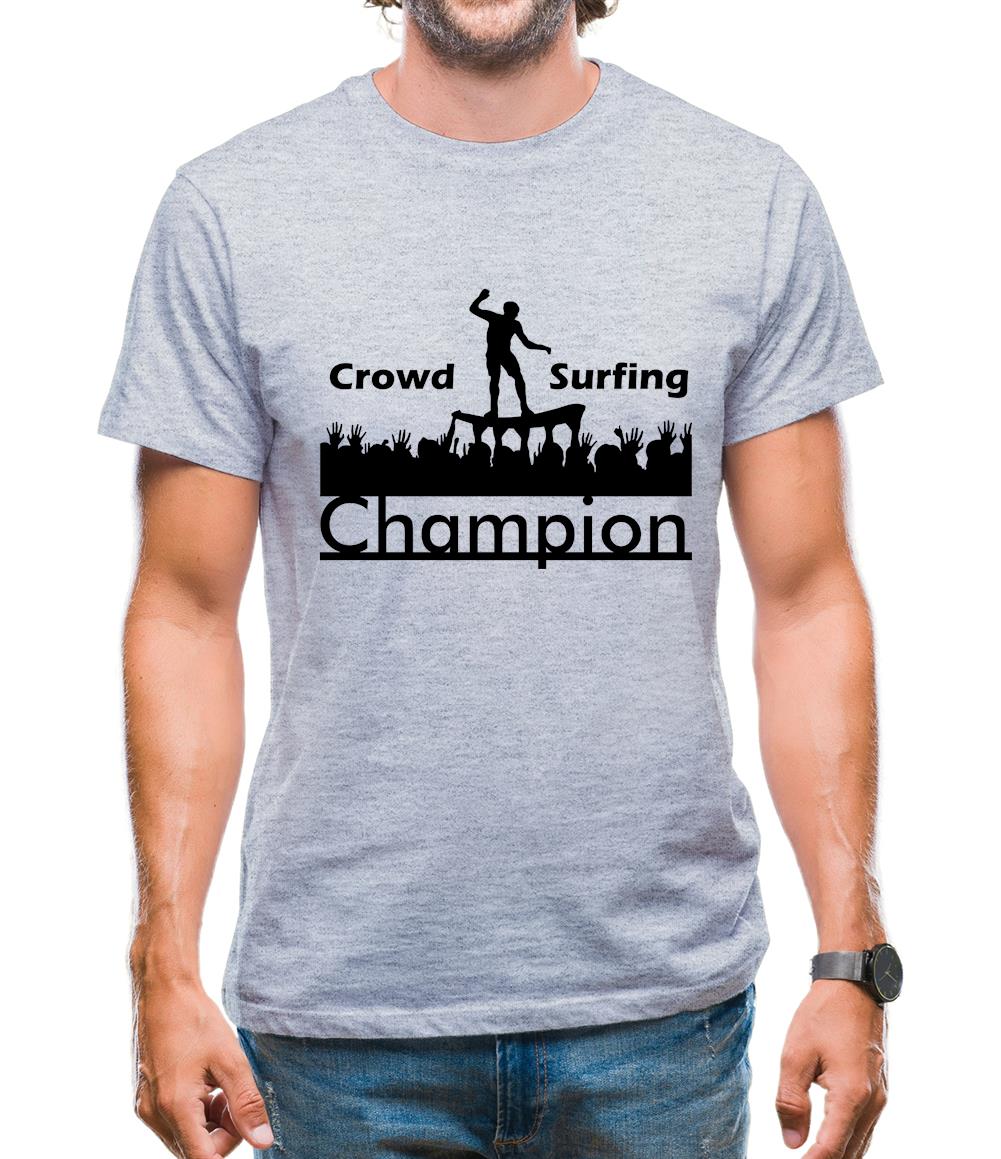 Crowd Surfing Champion Mens T-Shirt